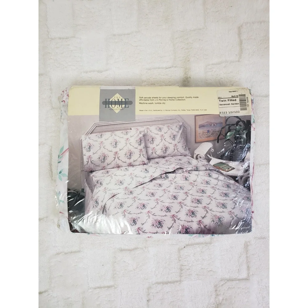 JC Penney's The Home Collection Sabana Garden Twin Fitted Sheet USA